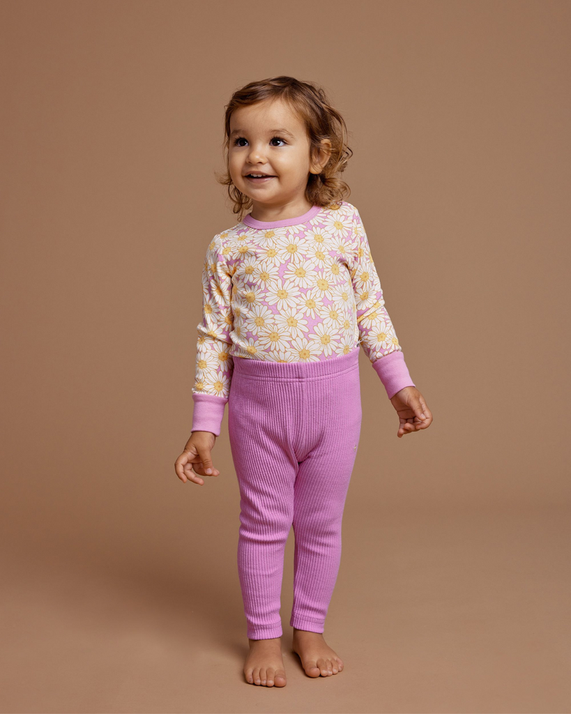 Bowie Rib Leggings | Fairy Floss-Goldie+Ace-0-3M- Tiny Trader - Gold Coast Kids Shop - Gold Coast Baby Shop -