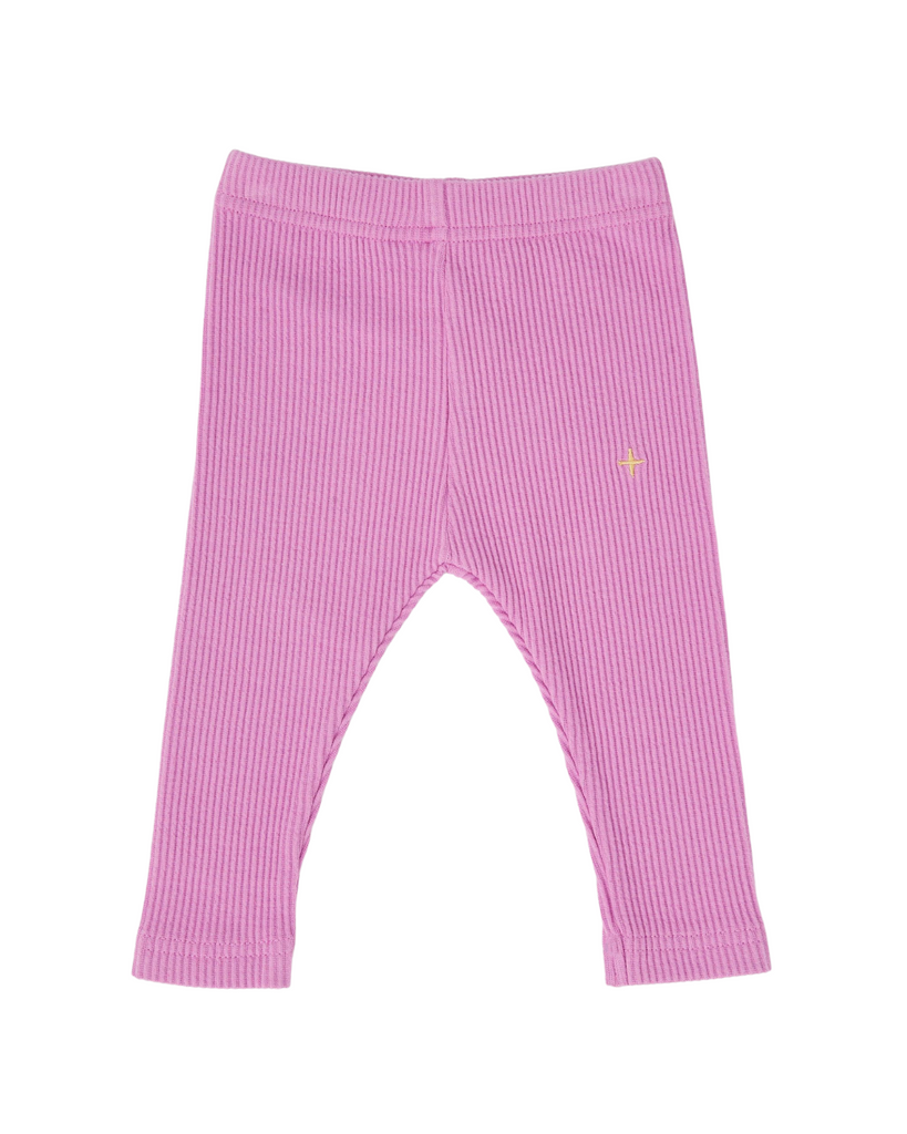 Bowie Rib Leggings | Fairy Floss-Goldie+Ace-0-3M- Tiny Trader - Gold Coast Kids Shop - Gold Coast Baby Shop -
