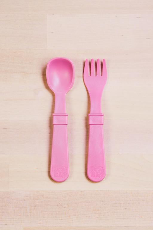 Cutlery | Various Colours-Re-Play-Baby Pink- Tiny Trader - Gold Coast Kids Shop - Gold Coast Baby Shop -