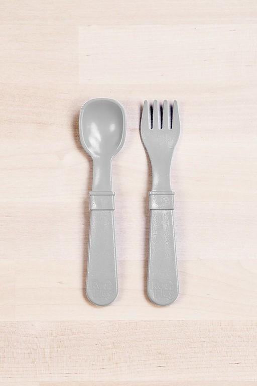 Cutlery | Various Colours-Re-Play-Grey- Tiny Trader - Gold Coast Kids Shop - Gold Coast Baby Shop -