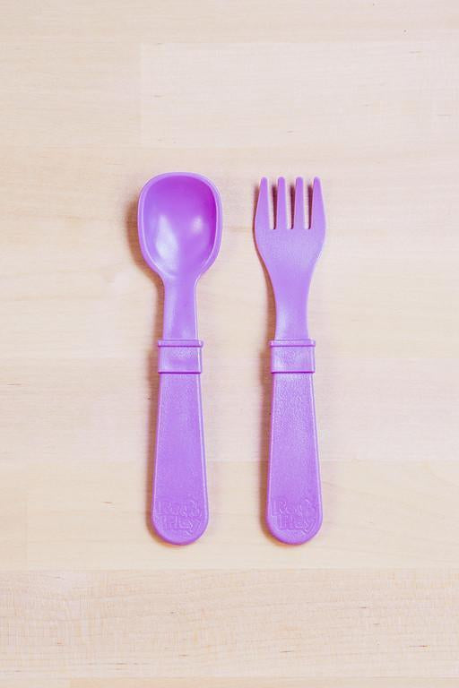 Cutlery | Various Colours-Re-Play-Purple- Tiny Trader - Gold Coast Kids Shop - Gold Coast Baby Shop -