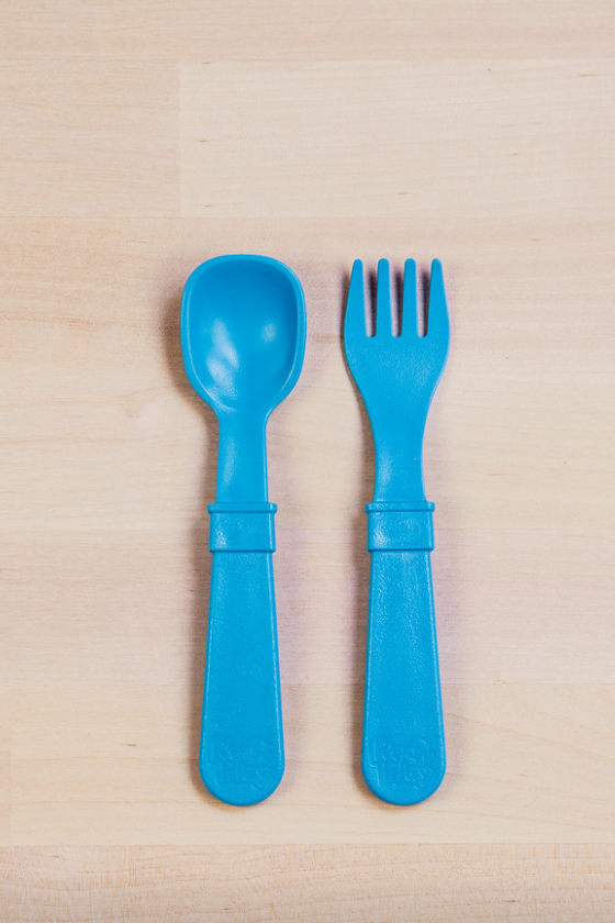 Cutlery | Various Colours-Re-Play-Sky Blue- Tiny Trader - Gold Coast Kids Shop - Gold Coast Baby Shop -