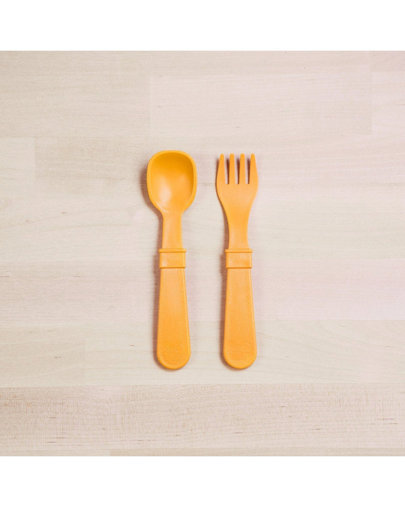 Cutlery | Various Colours-Re-Play-Sunny Yellow- Tiny Trader - Gold Coast Kids Shop - Gold Coast Baby Shop -