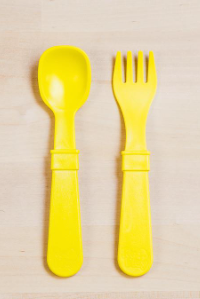 Cutlery | Various Colours-Re-Play-Yellow- Tiny Trader - Gold Coast Kids Shop - Gold Coast Baby Shop -
