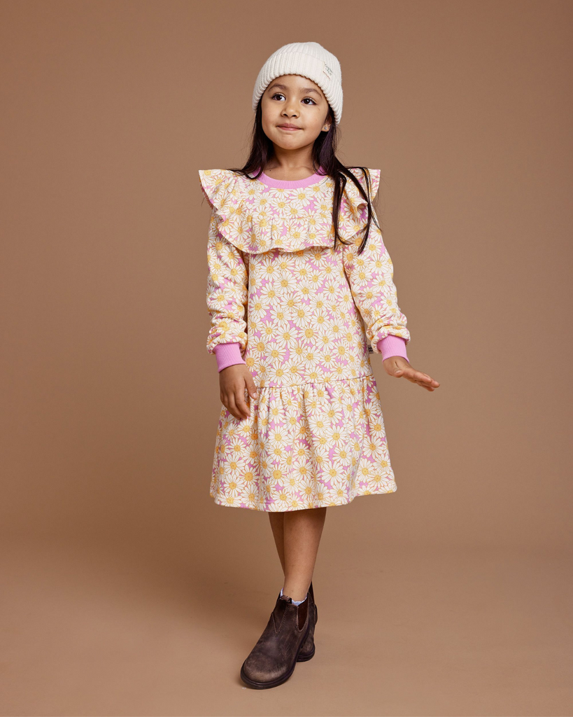 Daisy Meadow Frill Yolk Dress-Goldie+Ace-6-12M- Tiny Trader - Gold Coast Kids Shop - Gold Coast Baby Shop -
