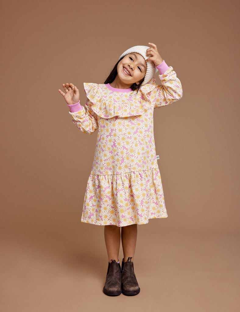 Daisy Meadow Frill Yolk Dress-Goldie+Ace-6-12M- Tiny Trader - Gold Coast Kids Shop - Gold Coast Baby Shop -