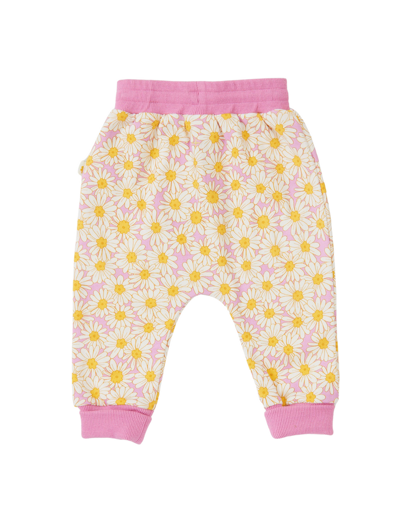 Daisy Meadow Terry Sweatpants-Goldie+Ace-3-6M- Tiny Trader - Gold Coast Kids Shop - Gold Coast Baby Shop -