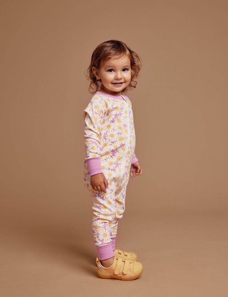 Daisy Meadow Zipsuit-Goldie+Ace-0-3M- Tiny Trader - Gold Coast Kids Shop - Gold Coast Baby Shop -