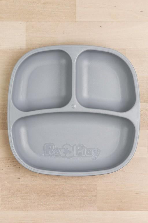 Divided Plate | Various Colours-Re-Play-Grey- Tiny Trader - Gold Coast Kids Shop - Gold Coast Baby Shop -