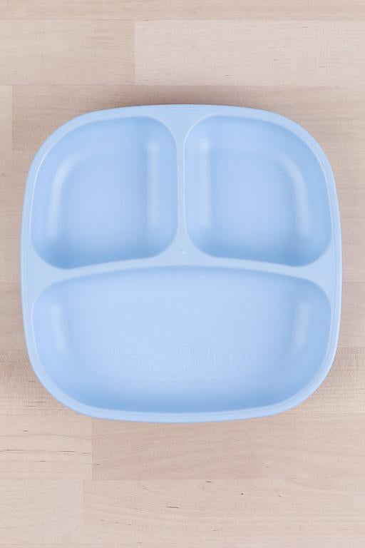 Divided Plate | Various Colours-Re-Play-Ice Blue- Tiny Trader - Gold Coast Kids Shop - Gold Coast Baby Shop -