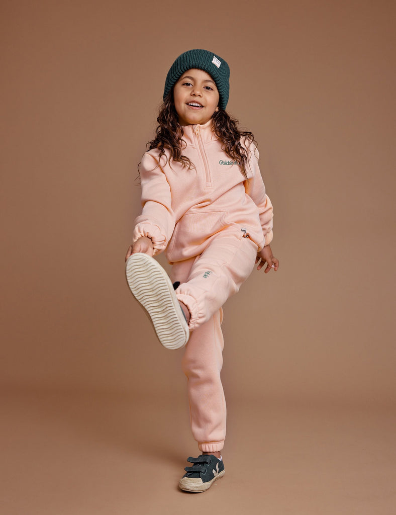Dylan Hooded Sweater | Peach-Goldie+Ace-1Y- Tiny Trader - Gold Coast Kids Shop - Gold Coast Baby Shop -