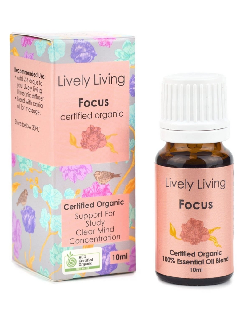 Focus Organic Essential Oil 10ml-Lively Living- Tiny Trader - Gold Coast Kids Shop - Gold Coast Baby Shop -