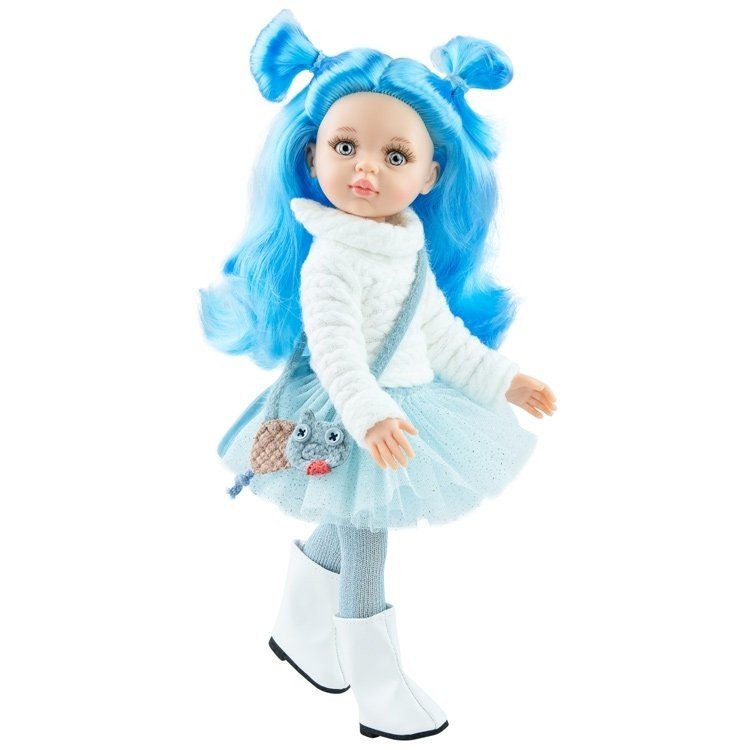 Funky Nieves 32cm Blue Hair Doll Boxed-Paola Reina- Tiny Trader - Gold Coast Kids Shop - Gold Coast Baby Shop -