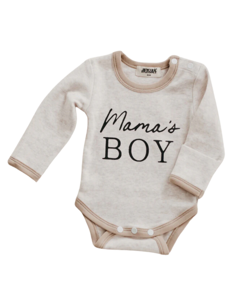 Mama's Boy Bodysuit-Bencer & Hazelnut-0000 BODYSUIT- Tiny Trader - Gold Coast Kids Shop - Gold Coast Baby Shop -