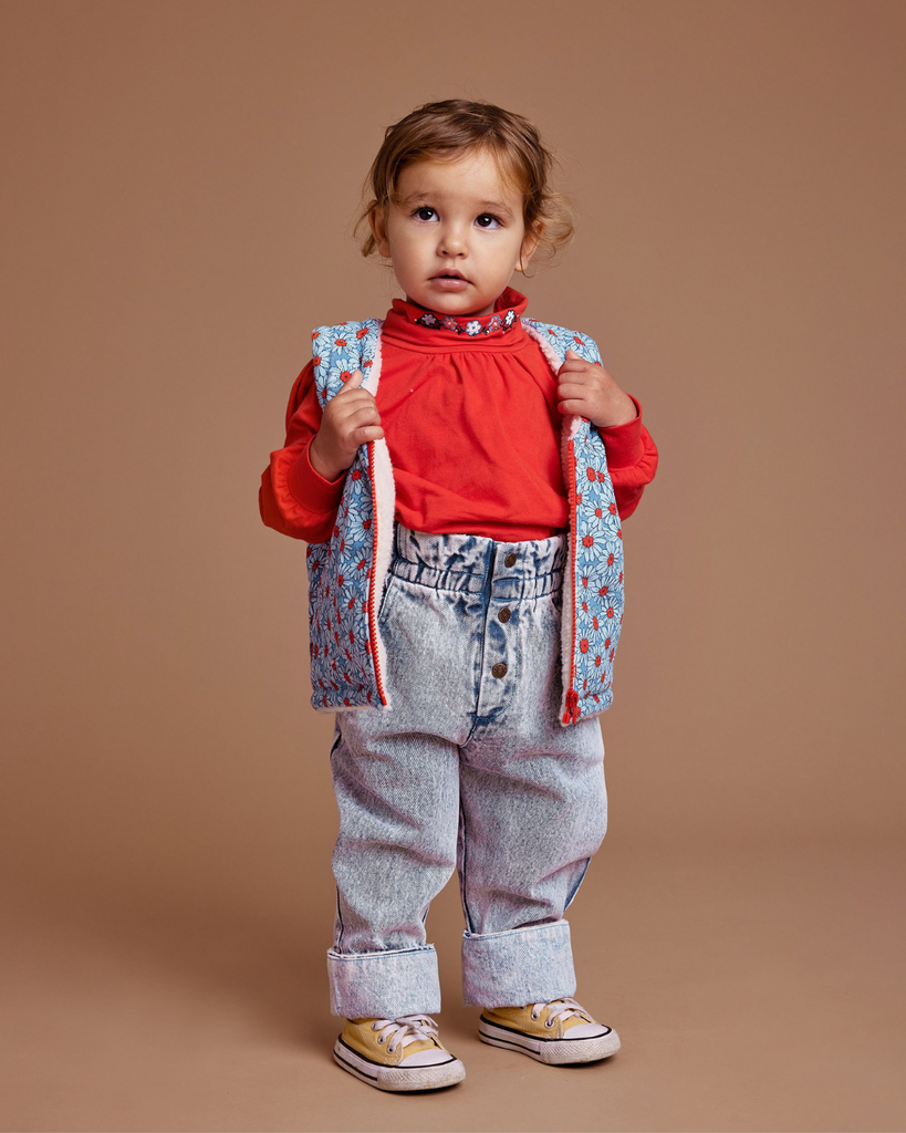 Millie Paper Bag Jeans | Light Denim-Goldie+Ace-6-12M- Tiny Trader - Gold Coast Kids Shop - Gold Coast Baby Shop -