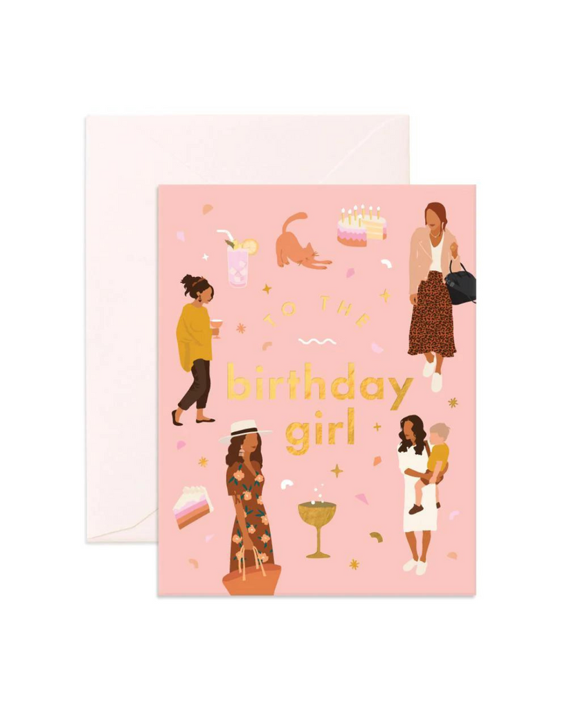 Muse Birthday Girl Greeting Card-Fox & Fallow- Tiny Trader - Gold Coast Kids Shop - Gold Coast Baby Shop -