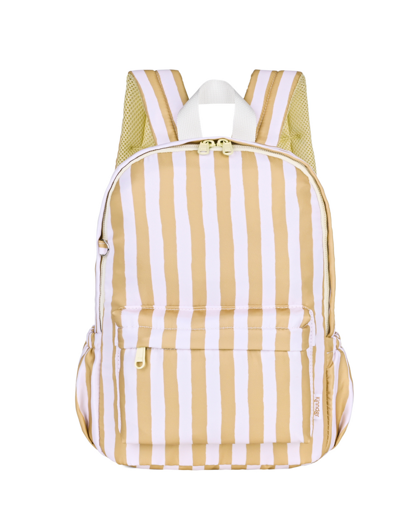 Mustard Stripe Mini Daycare/Toddler Backpack-Kinnder- Tiny Trader - Gold Coast Kids Shop - Gold Coast Baby Shop -