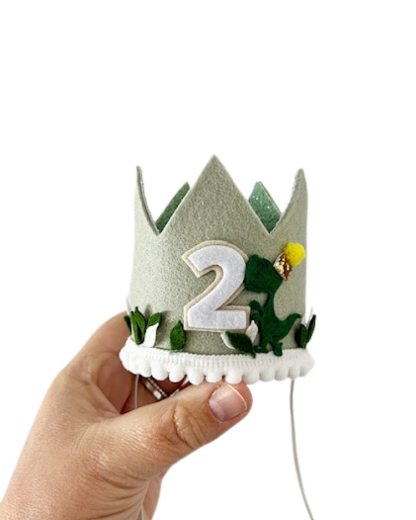 Roar-some Dinosaur Birthday Party Felt Crown-Nash and Willow-1- Tiny Trader - Gold Coast Kids Shop - Gold Coast Baby Shop -