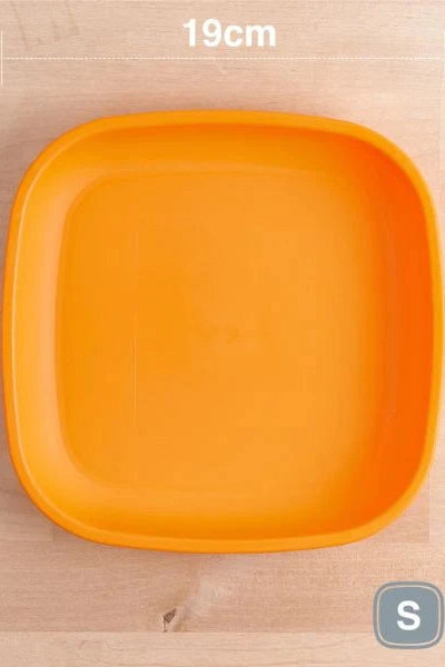 Small Flat Plate | Various Colours-Re-Play-Orange- Tiny Trader - Gold Coast Kids Shop - Gold Coast Baby Shop -