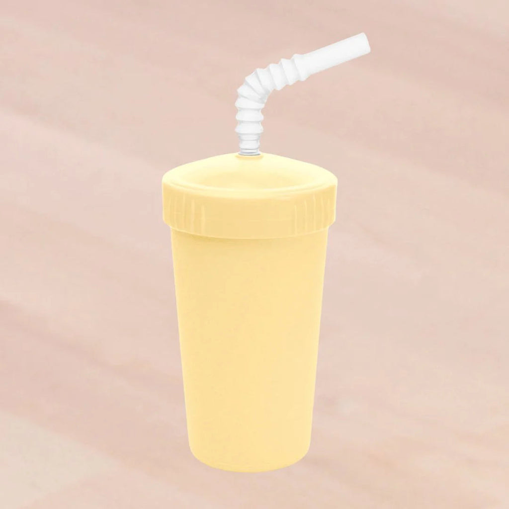 Straw Cup with Reusable Straw | Various Colours-Re-Play-Lemon Drop- Tiny Trader - Gold Coast Kids Shop - Gold Coast Baby Shop -