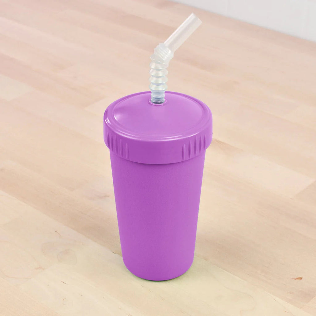 Straw Cup with Reusable Straw | Various Colours-Re-Play-Purple- Tiny Trader - Gold Coast Kids Shop - Gold Coast Baby Shop -