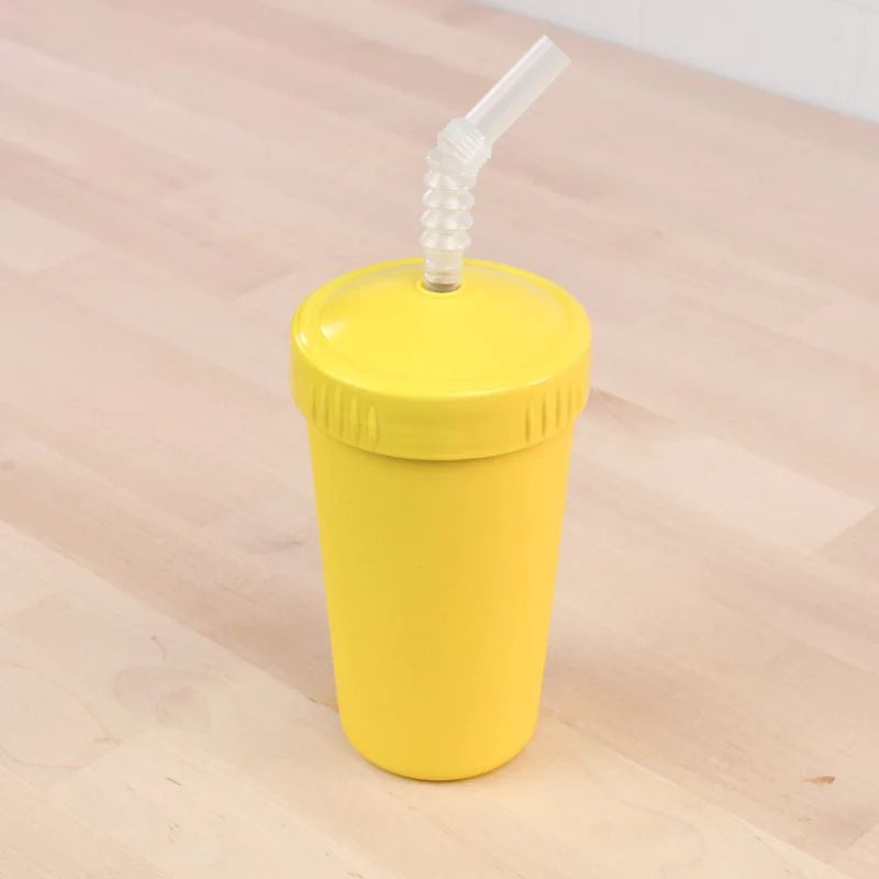 Straw Cup with Reusable Straw | Various Colours-Re-Play-Yellow- Tiny Trader - Gold Coast Kids Shop - Gold Coast Baby Shop -
