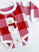 SNOWMAN SERPA ROMPER: 3-6M