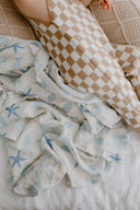 By The Sea - baby swaddle wrap