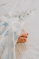 By The Sea - baby swaddle wrap