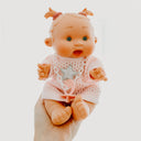 25cm Pepotin Baby - Pink Star Dress Surprised