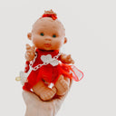 25cm Pepotin Baby - Red Tutu Pout bun