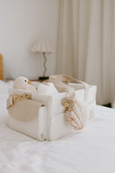 Teddy Boucle Nappy Caddy | Cream