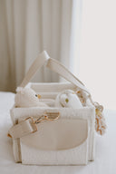 Teddy Boucle Nappy Caddy | Cream