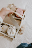 Teddy Boucle Nappy Caddy | Cream