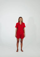 Festive Red Women's Shorts Pyjama Set