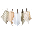 Organic Cotton Reusable Baby Wipes (5-Pack) - Multicolour