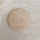 We're Having a Baby Wooden Plaque
