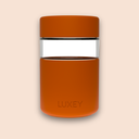 REGULAR - Reusable Glass Coffee Cup 8oz: PAPAYA