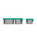 Mighty Minis Stainless Steel Containers – Set of 2 - Green (PRE-ORDER)