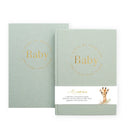 Baby Memory Book with Keepsake Box - Sage Green