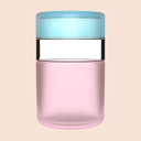 REGULAR - Reusable Glass Coffee Cup 8oz: LILAC