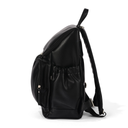 Signature Nappy Backpack - Black Dimple Vegan Leather
