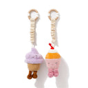 2 Pack Mini Market Brunch Stroller Toys - Ice Cream & Cupcake
