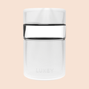 REGULAR - Reusable Glass Coffee Cup 8oz: GHOST