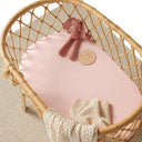 Baby Pink Organic Bassinet Sheet / Change Pad Cover-Snuggle Hunny- Tiny Trader - Gold Coast Baby Shop