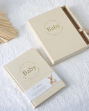 Baby Memory Book with Keepsake Box - Oatmeal