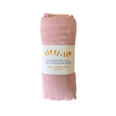 Bamboo Cotton Muslin Swaddle-Littlish-Blush- Tiny Trader - Gold Coast Baby Shop