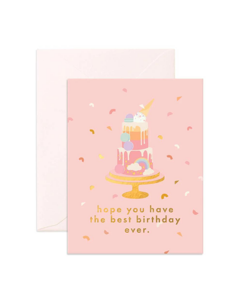 Best Birthday Cake Greeting Card-Fox & Fallow-Tiny Trader