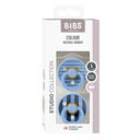 Bibs Dummies Size 1 | Studio Colour - Pin Sky Blue Mix - (2pk)-Baby & Toddler-BIBS- Tiny Trader - Gold Coast Baby Shop