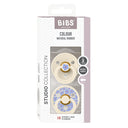 Bibs Dummies Size 2 | Studio Colour - Jasmine Ivory Mix - (2pk)-Baby & Toddler-BIBS- Tiny Trader - Gold Coast Baby Shop